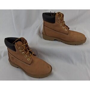 Timberland Waterproof Youth Kids Boots Tan Lace Up Size 2.5 Toddler Child